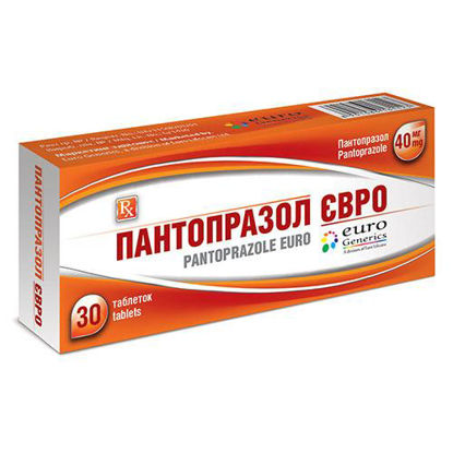 Світлина Пантопразол Євро таблетки 40 мг №30